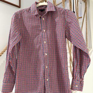 Tommy Hilfiger Boys Check Button Down Size 14